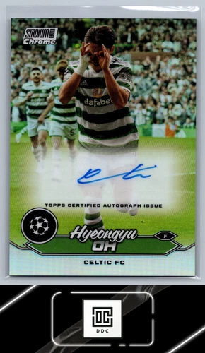2023-24 Stadium Club Chrome  #CA-HO Hyeongyu Oh Chrome Autographs