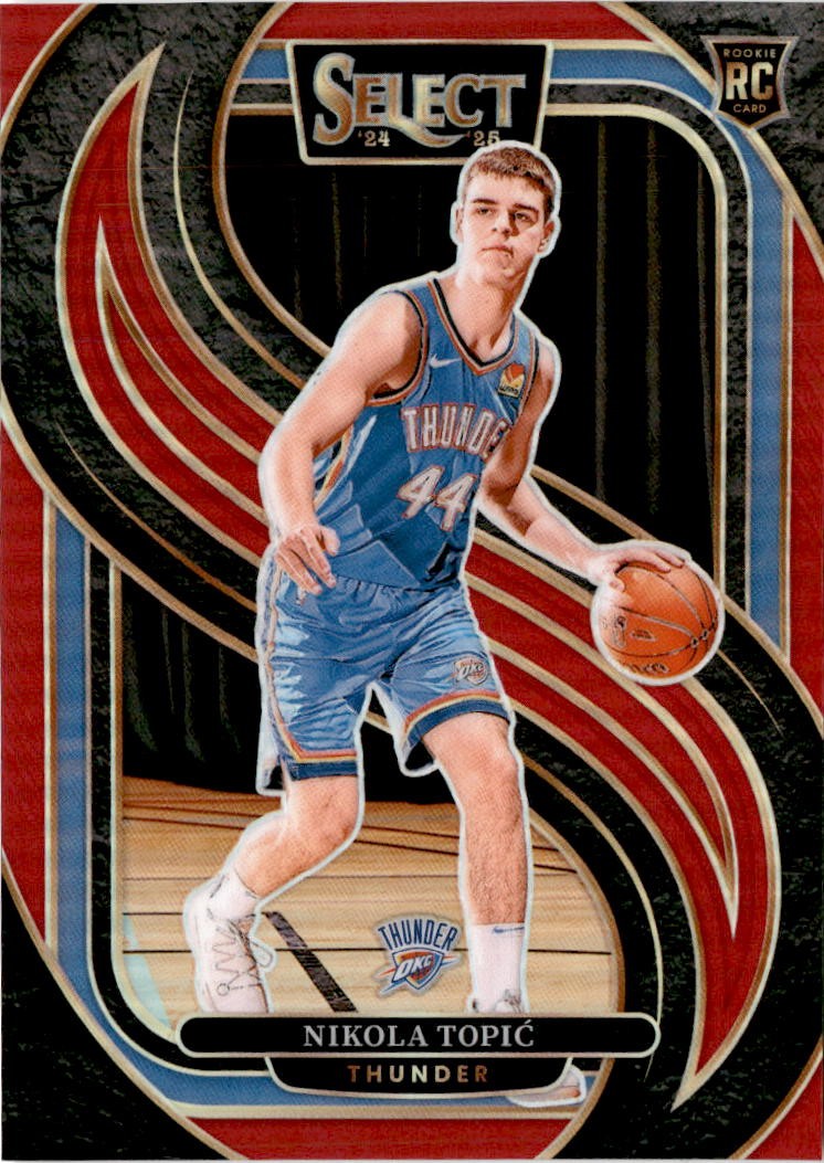 2024-25 Panini Select #171 Nikola Topic Red Prizm #/199 Oklahoma City Thunder