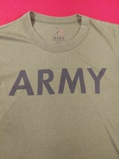 Army T Shirt Rothco Kids Large Green Short Sleeve Crew Neck Military