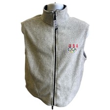 ๐ฅ Vintage USA Olympics Fleece Vest โ Made in USA โ XL