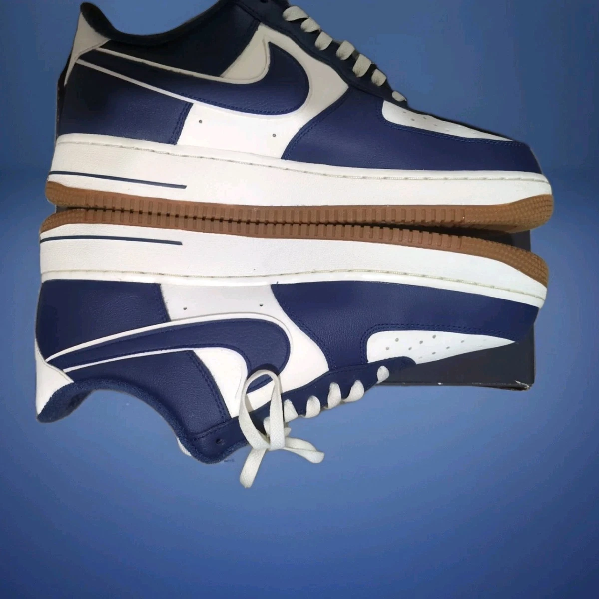Nike Air Force 1 Low Double Swoosh Sail Tan Blue Men’s Size 9 DZ1347-107 Nike Air Force 1 Shadow Glacier Blue DZ1847-107 main image 3