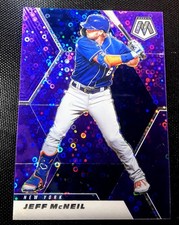 2021 Panini Mosaic - Jeff McNeil #132 Quick Pitch Purple Mosaic Prizm /50