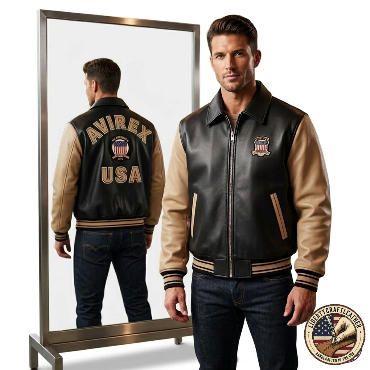 avirex varsity jacket | eBay