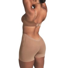 SKIMS Sculpting Mid-Thigh LOW BACK SHORT CLAY Size XS