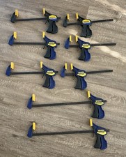 Large Lot Irwin Quick Grip Bar Clamps 6-12 Inch & 2- 18 Inch. Bundle of 8 Total