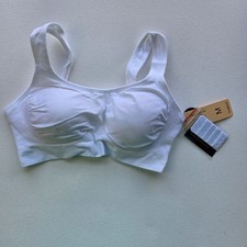 Truekind Women's Size Medium Daily Comfort Wireless Shaper Bra White