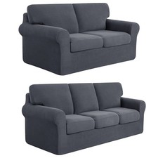SUBRTEX 5 Piece Loveseat Cover Bundles 7 Piece Sofa Cover Stretch Couch Slipc...