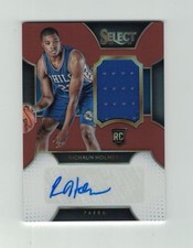 RICHAUN HOLMES 2015-16 Panini Select COPPER PRIZM JERSEY AUTO #10/49 RPA Rookie
