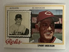 Topps 1978 Sparky Anderson #401 Managerial Highlights Reds Baseball Card