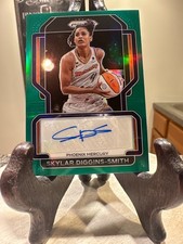 2022 Panini Prizm WNBA Signatures Skylar Diggins-Smith Green Pulsar Auto /25 SP