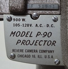 Revere Camera Company Model P 90 8mm film projector