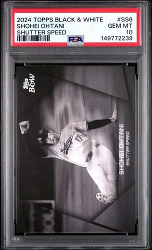 2024 Topps Black & White Shohei Ohtani #SS6 Shutter Speed PSA 10 MVP Dodgers