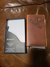 Ariat Rodeo Men's Leather Brown Wallet -