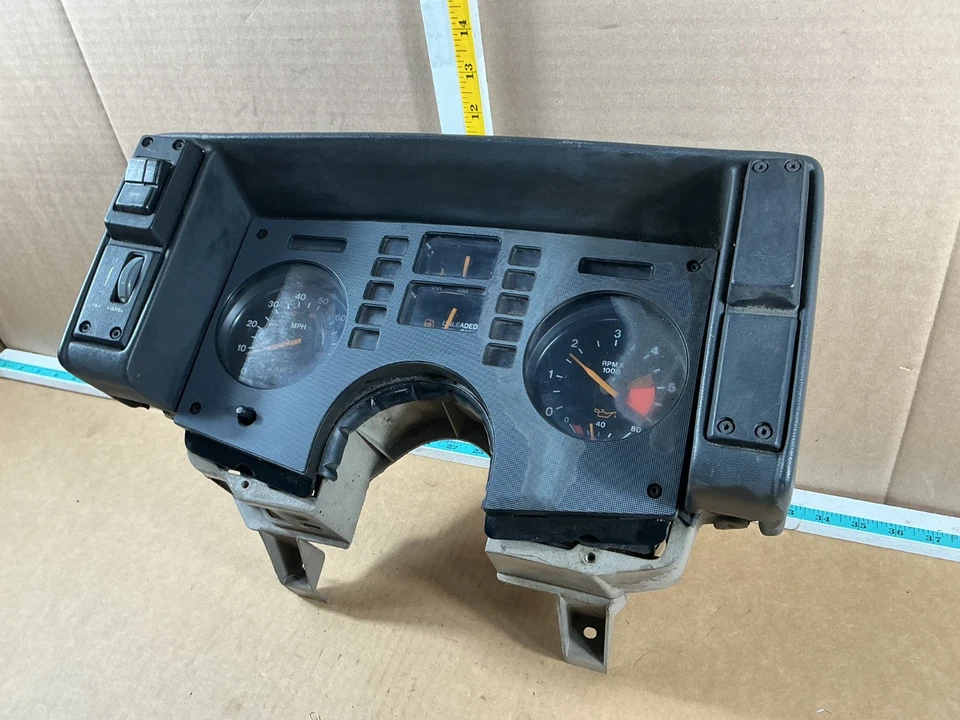 1988 Pontiac Fiero приборной панели спидометр неизвестный пробег 10036751 - Изображение 3 из 4