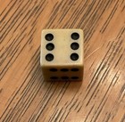 One Bakelite Die Or Dice All 6 Sides Have The Number 6 Cheating, Swindle Die — photo 4