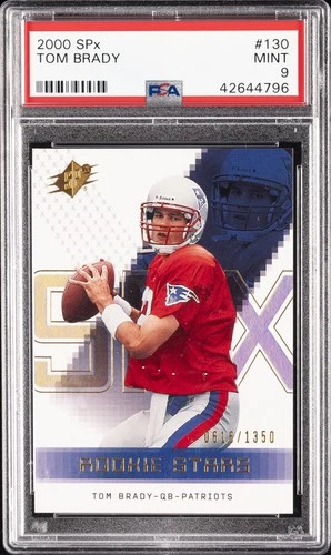 2000 UD SPX #130 TOM BRADY ROOKIE RC #/1350 PSA 9