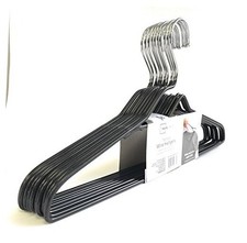 s Nonslip heavy wire Clothes Hangers, 10 count black