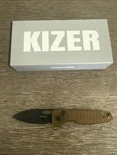 Kizer Parakeet EDC Folding Knife Drop Point Nitro-V Blade PEI Handle V2706A1
