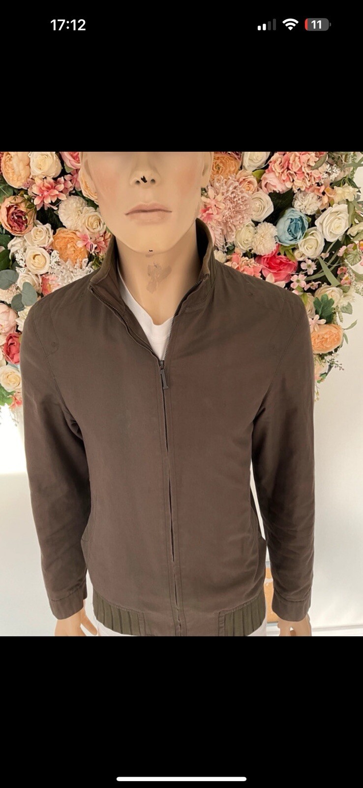 FILA N.1 Saville Row Gieves Harrington Giacca Cappotto Sartoriale a Re Carlo Taglia Med