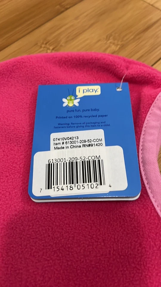 i Play Rosa Invierno Máscara Sombrero Pasamontañas 6-18 Meses Cubierta Facial Completa Nuevo Foto 2 de 4