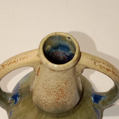 Vase aus geflammtem Steinzeug 11 cm signiert ALPHO Alphonse Mouton 1900 1980 - Bild 11 von 12