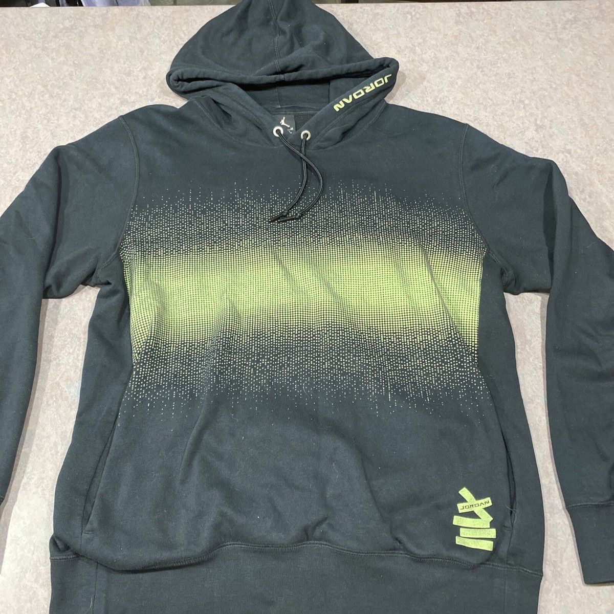 Nike Air Jordan AJ 13 Fleece Hoodie - Black Cat Retro 13
