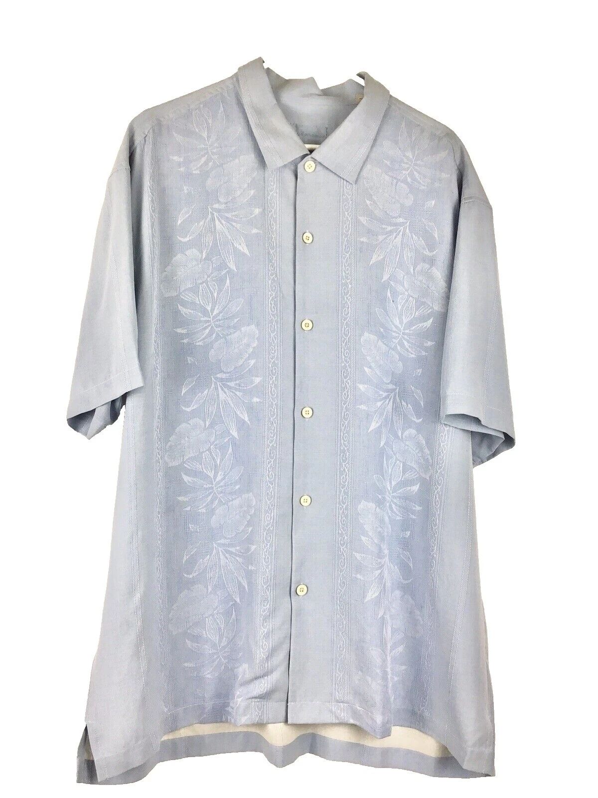 Tommy Bahama Silk Short Sleeve Casual Button-Down Shirts for Men