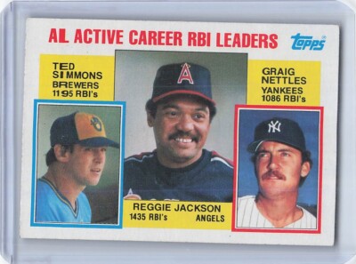 1984 Topps - Career Leaders #713 Reggie Jackson, Graig Nettles, Ted Simmons