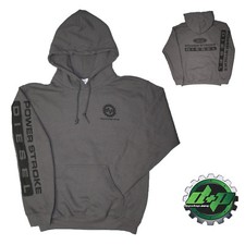 X-LARGE Gray DPP Ford powerstroke diesel Hoodie hooded sweatshirt long sleeve