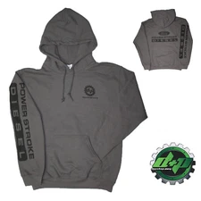 X-LARGE Gray DPP Ford powerstroke diesel Hoodie hooded sweatshirt long sleeve 