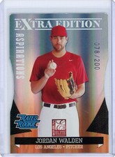 2011 Elite Extra Edition Jordan Walden Angels Rated RC Aspirations Die Cut #/200