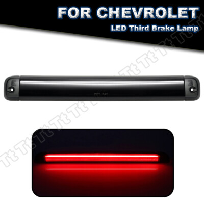 FOR 92-99 GMC YUKON CHEVY TAHOE LED THIRD 3RD TAIL BRAKE LIGHT CARGO LAMP BLACK