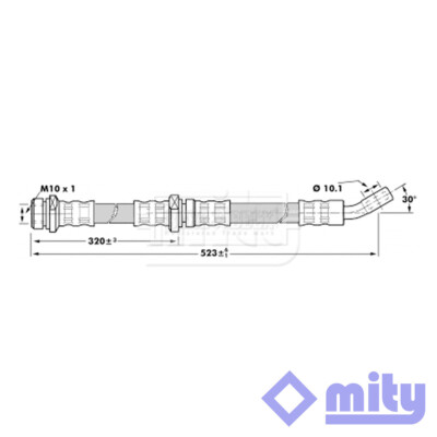Fits Subaru Impreza 1992-2000 1.6 1.8 2.0 2.2 Brake Hose Rear Left Mity