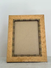 ARGENTO SC ITALY WOOD MARQUETRY EASEL BACK TABLETOP PICTURE FRAME VINTAGE