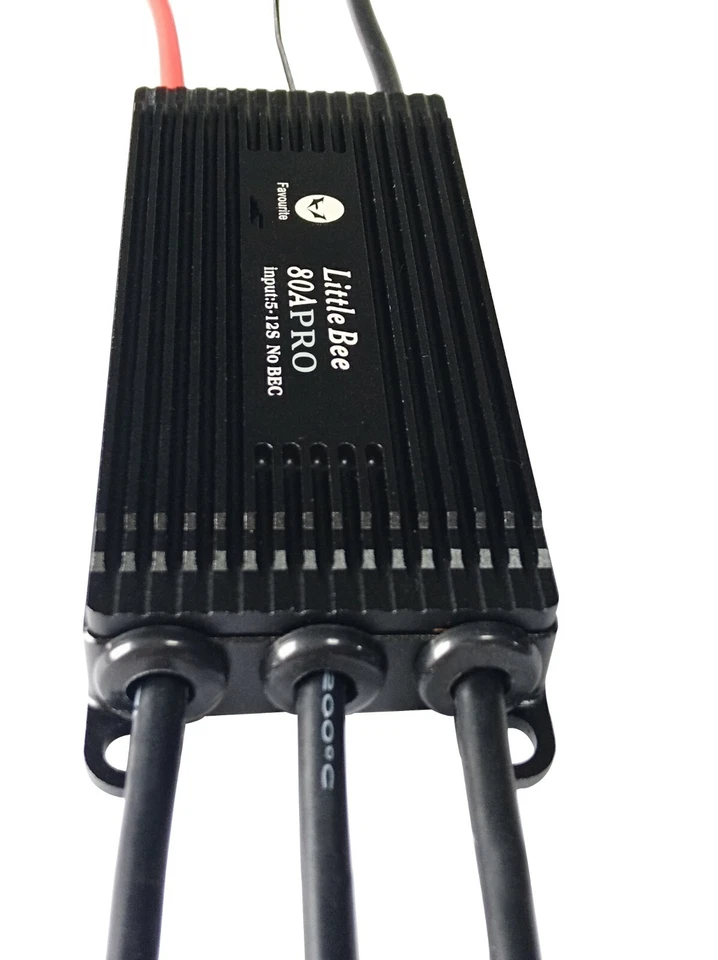 80A 5-12S HV brushless esc for Airplane Aircraft FVT 48V ESC - Image 3 of 4