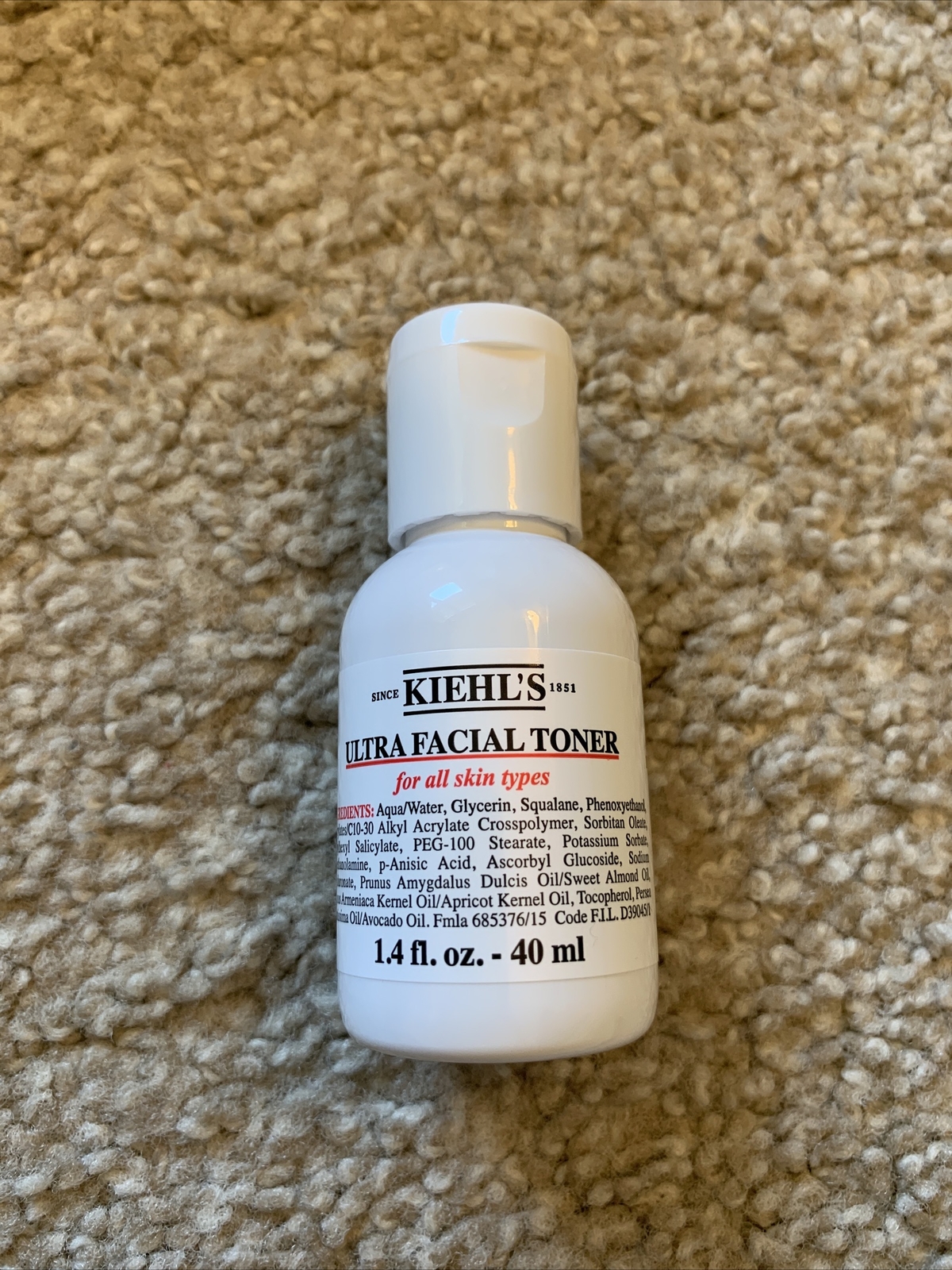 Kiehl's Ultra Facial Toner For All Skin Types 1.4 oz / 40 ml TRAVEL