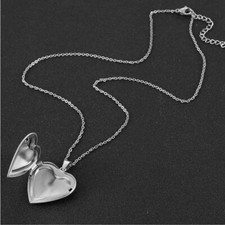 collana,ciondolo,Argento,acciaio,cuore,portafoto,medaglione, tue foto  locket