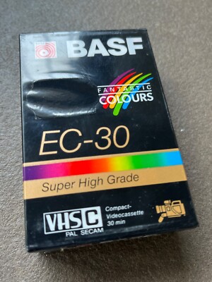 BASF Super HG EC 30 VHSC Kassette NEU und OVP