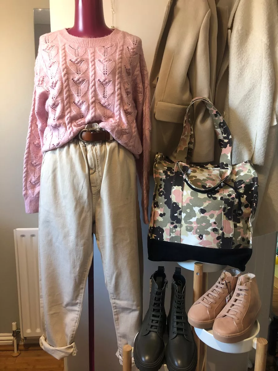 Camouflage tote bag zara sale
