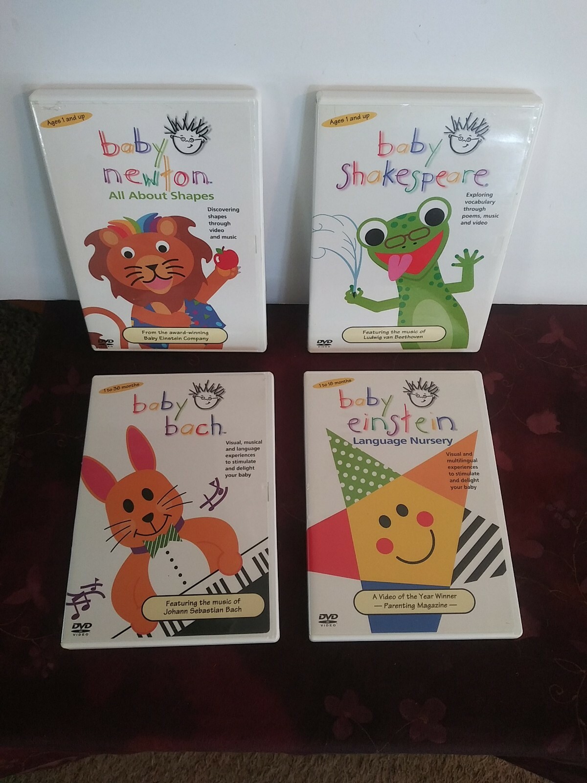 Baby Einstein Volume 1 (DVD, 2003) Four DVD Boxed Set 786936203882 eBay