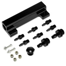 Aluminum Alloy Vacuum Manifold Kits 6 Port 18 Npt Turbo Boost Block Black Aluminum Alloy Vacuum Manifold Kits 6 Port 18 Npt Turbo Boost Block Black
