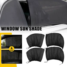 4 Pack Sun Shade Front & Rear Window Screen Cover Sunshade Protector Car Truck