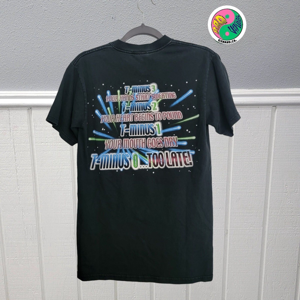 Vintage 1990s Disneyland Space Mountain Front and Back T Vintage 1990s Disneyland Space Mountain Front and Back T