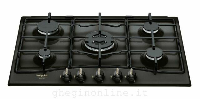 Hotpoint PCN 750 T (AN) R /HA Piano Cottura a Gas con 5 Fuochi - Nero |  Acquisti Online su eBay