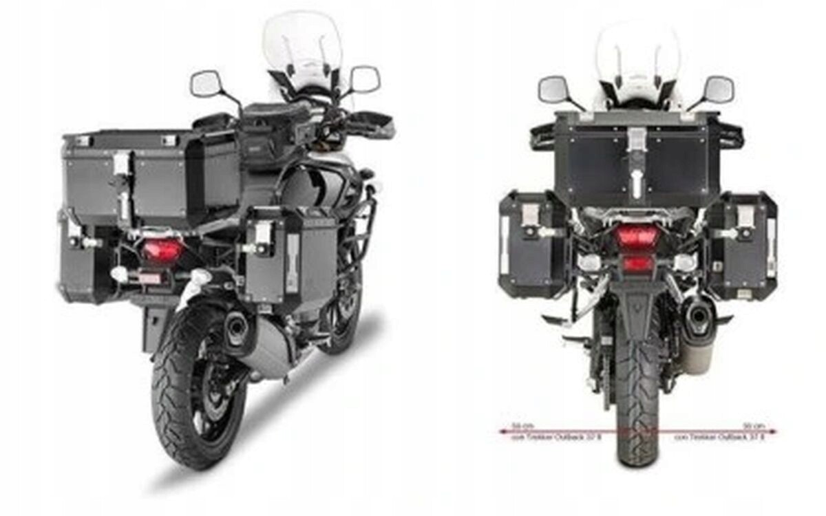 Sacoches Monokey Cam Side Suzuki DL 1000 contre le manque de rangement