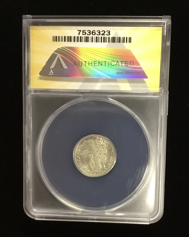 1919 D 10C Mercury Dime ANACS MS62 HIGH GRADE Beauty!! - Image 2 of 4
