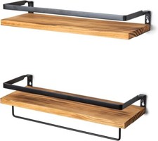 Floating Shelves Wall Mounted Storage Shelves for Kitchen, Bathroom,Set of 2