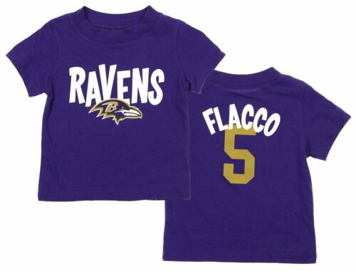 NFL Infant Baltimore Ravens Joe Flacco #5 Whirlwind Player Tee - Picture 1 of 2