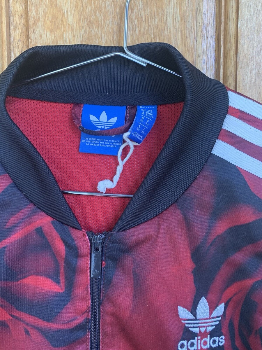 ADIDAS RED ROSES FLORAL TRACK JACKET SIZE XS | eBay ADIDAS RED ROSES FLORAL TRACK JACKET SIZE XS | eBay