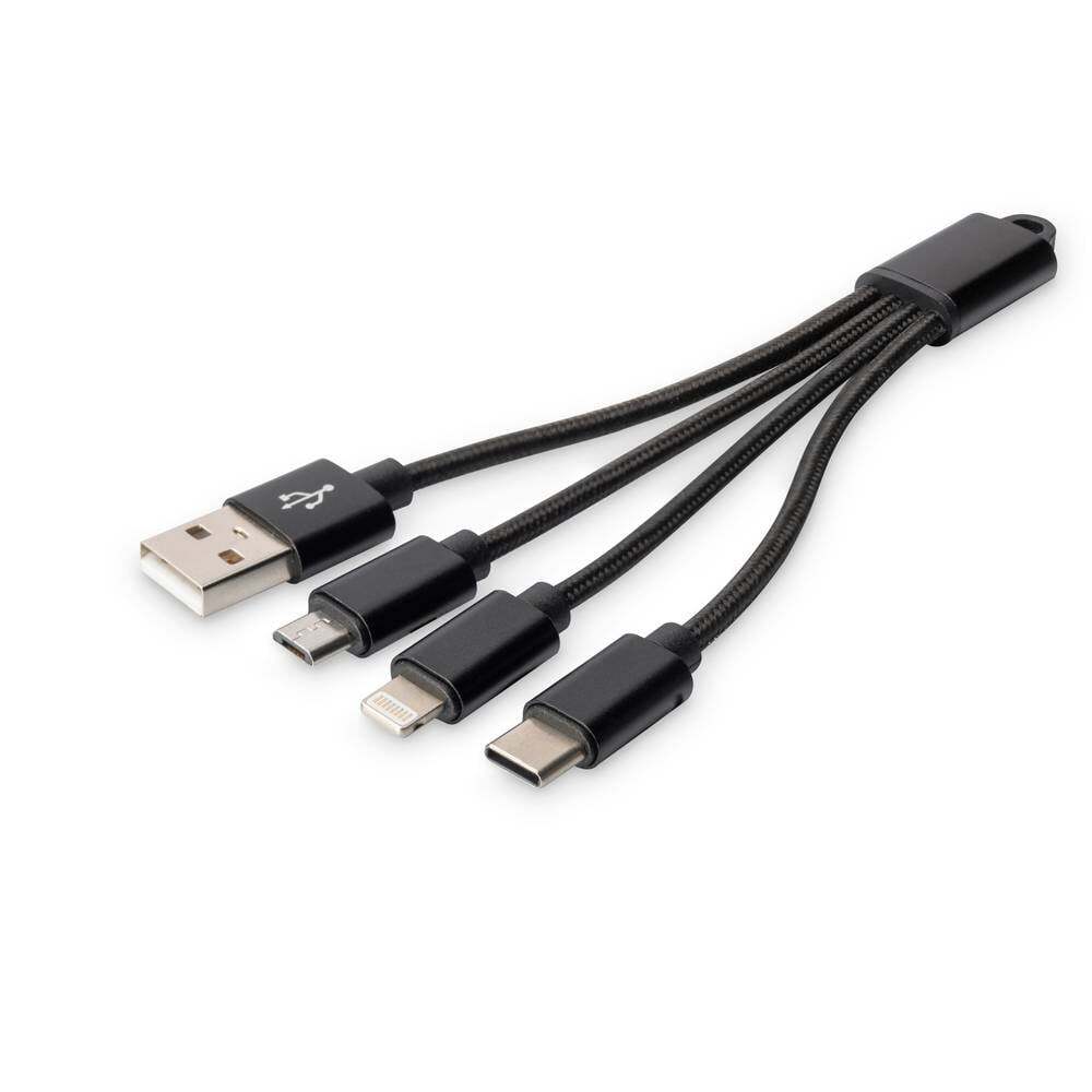 Digitus Cellulare, Apple iPad/iPhone/iPod, Notebook Cavo di ricarica [1x USB-A